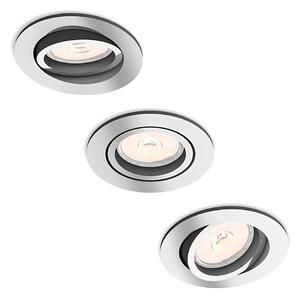 Philips 50393/11/PN - KIT 3x Lampada da incasso MYLIVING DONEGAL 1xGU10/5,5W/230V