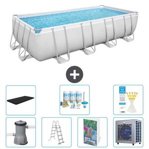Bestway Power Steel, piscina rettangolare - 488x244x122 cm - composta da 6 parti, modello S612