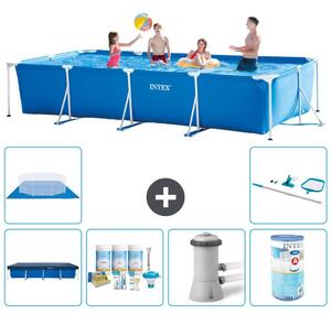 Piscina fuori terra rettangolare - 450x220x84 cm - 7 pezzi - Modello S30250