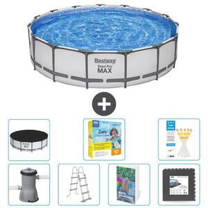 Bestway Steel Pro MAX, piscina in acciaio, forma rotonda - 457x122 cm - 6 pezzi, modello S607