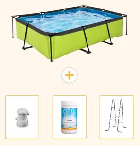 Piscina fuori terra rettangolare - 300x200x65 cm - 4 pezzi - SCB84