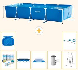 Piscina fuori terra rettangolare - 450x220x84 cm - 8 pezzi - Modello S20069