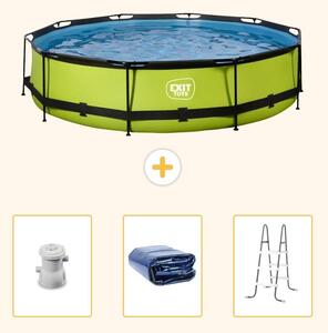 Piscina gonfiabile rettangolare - 360x76 cm - 4 pezzi - Modello SCB95