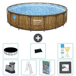 Bestway Power Steel, piscina rotonda - 549x122 cm - composta da 6 parti, modello S543