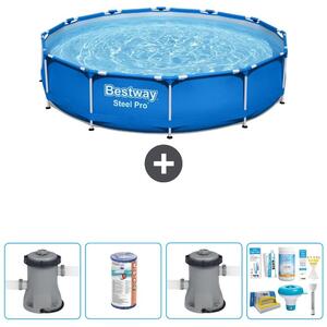 Bestway Steel Pro, piscina in acciaio, rotonda - 366x76 cm - composta da 5 parti, modello S22750