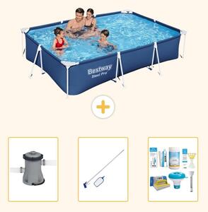 Bestway Steel Pro, piscina rettangolare - 300x201x66 cm - 4 pezzi - Modello S22725