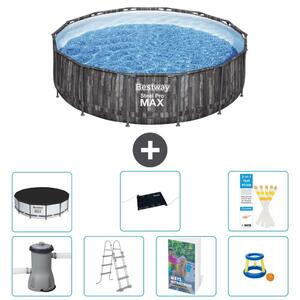 Piscina gonfiabile Bestway Steel Pro MAX, rotonda, 427x107 cm, composta da 6 parti, modello S559