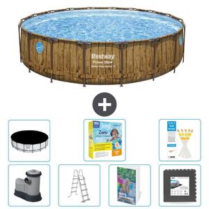 Bestway Power Steel, piscina rotonda - 549x122 cm - composta da 6 parti, modello S607