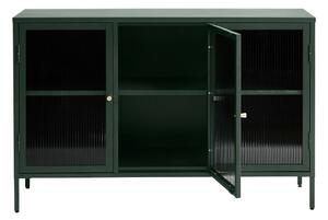 Vetrina in metallo verde Bronco, altezza 85 cm - Unique Furniture