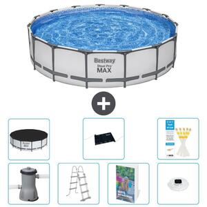 Piscina gonfiabile Bestway Steel Pro MAX, rotonda, 457x122 cm, composta da 6 parti, modello S598