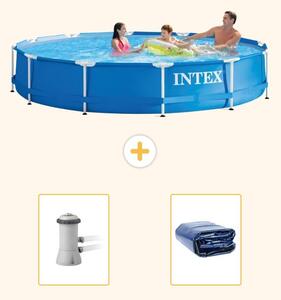 Piscina autoportante rettangolare - 366x76 cm - 3 pezzi - Modello S21339