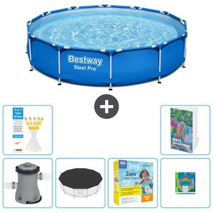 Piscina gonfiabile Bestway Steel Pro, rotonda, dimensioni 366x76 cm, composta da 5 parti, modello S231