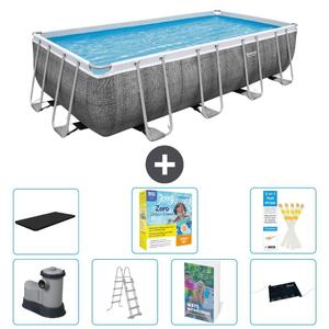 Bestway Power Steel, piscina rettangolare - 549x274x122 cm - 6 pezzi, modello S582