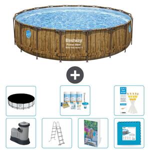 Bestway Power Steel, piscina rotonda - 549x122 cm - composta da 6 parti, modello S536