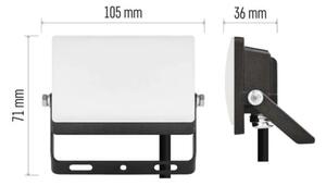 Proiettore LED TAMBO EVO LED/10W/230V 4000K IP65 nero