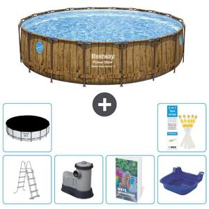 Bestway Power Steel, piscina rotonda - 549x122 cm - composta da 5 parti, modello S662