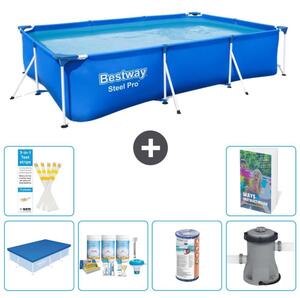 Bestway Steel Pro, piscina rettangolare - 300x201x66 cm - 5 pezzi, modello S34