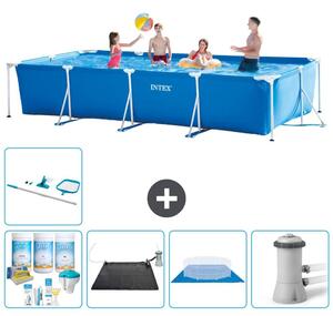 Piscina fuori terra rettangolare - 450x220x84 cm - composta da 6 elementi - modello S20843