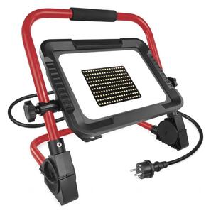 Proiettore LED con stativo ELION LED/100W/230V 4000K IP65 rosso/nero