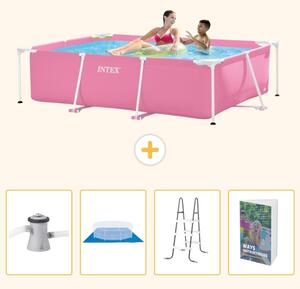Piscina fuori terra rettangolare - 220x150x60 cm - 5 pezzi - Modello SCB122