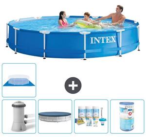 Piscina autoportante rettangolare - 366x76 cm - 6 pezzi - Modello S31713