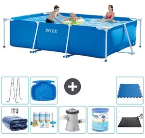 Piscina fuori terra rettangolare - 300x200x75 cm - 9 pezzi - Modello S30179