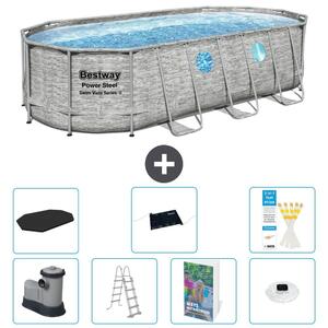 Bestway Power Steel, piscina ovale - 549x274x122 cm - composta da 6 parti, modello S598