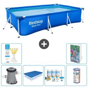 Bestway Steel Pro, piscina rettangolare - 300x201x66 cm - 5 pezzi, modello S208