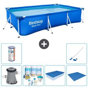 Bestway Steel Pro, piscina rettangolare - 300x201x66 cm - 7 pezzi - Modello S21564