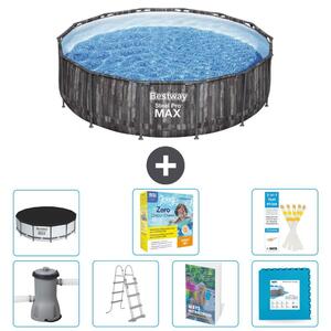 Piscina gonfiabile Bestway Steel Pro MAX, rotonda, 427x107 cm, composta da 6 parti, modello S566