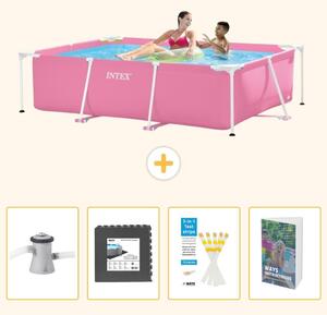 Piscina fuori terra rettangolare - 220x150x60 cm - 5 pezzi - Modello SCB131