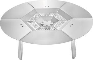 Ciotola spargifiamma in acciaio inox - Accessori per caminetti - 635x254 mm Ciotola spargifiamma