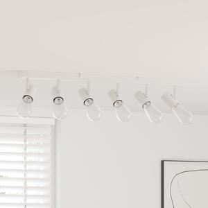 VidaXL Faretti da soffitto con riflettori Bianchi 73 x 6,5 x 11,5 cm Metallo