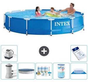 Piscina autoportante rettangolare - 366x76 cm - 8 pezzi - Modello S31737