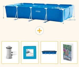 Piscina fuori terra rettangolare - 450x220x84 cm - 5 pezzi - Modello SCB124