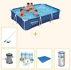 Bestway Steel Pro, piscina rettangolare - 300x201x66 cm - 6 pezzi - Modello S22089