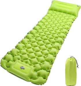 Materasso gonfiabile verde ultraleggero e impermeabile