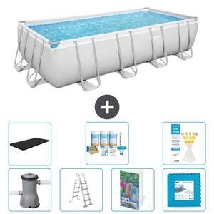Bestway Power Steel, piscina rettangolare - 488x244x122 cm - composta da 6 parti, modello S536