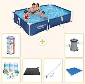 Bestway Steel Pro, piscina rettangolare - 300x201x66 cm - 7 pezzi - Modello S22077