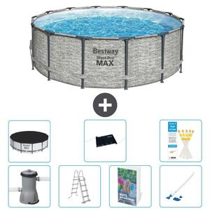Bestway Steel Pro MAX, piscina in acciaio, forma rotonda - 427x122 cm - 6 pezzi, modello S600