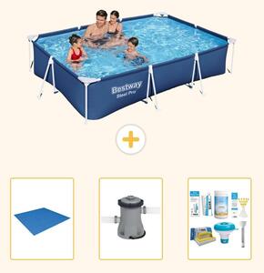 Bestway Steel Pro, piscina rettangolare - 300x201x66 cm - 4 pezzi - Modello S22299