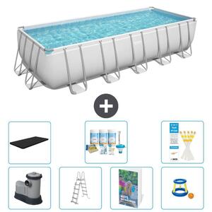 Bestway Power Steel, piscina rettangolare - 640x274x132 cm - composta da 6 parti, modello S548