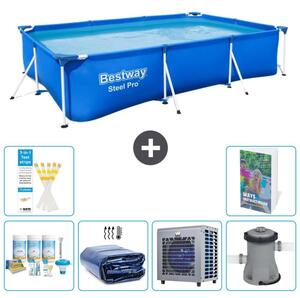 Bestway Steel Pro, piscina rettangolare - 300x201x66 cm - composta da 5 parti, modello S128