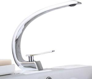 Rubinetto da lavabo in argento per il bagno