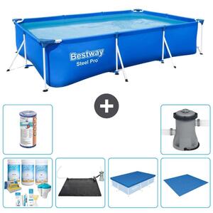 Bestway Steel Pro, piscina rettangolare - 300x201x66 cm - 7 pezzi - Modello S21546
