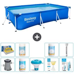 Bestway Steel Pro, piscina rettangolare - 300x201x66 cm - 10 pezzi - Modello S43336