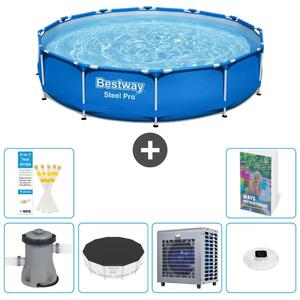 Piscina gonfiabile Bestway Steel Pro, rotonda, dimensioni 366x76 cm, composta da 5 parti, modello S175