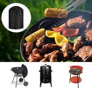 Copertura rotonda per barbecue, impermeabile, barbecue a gas da terrazza