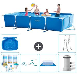 Piscina fuori terra rettangolare - 450x220x84 cm - 7 pezzi - Modello S20852