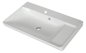 Base per la vasca rettangolo Easy L 71.4 x P 42.4 x H 15.5 cm in ceramica bianco